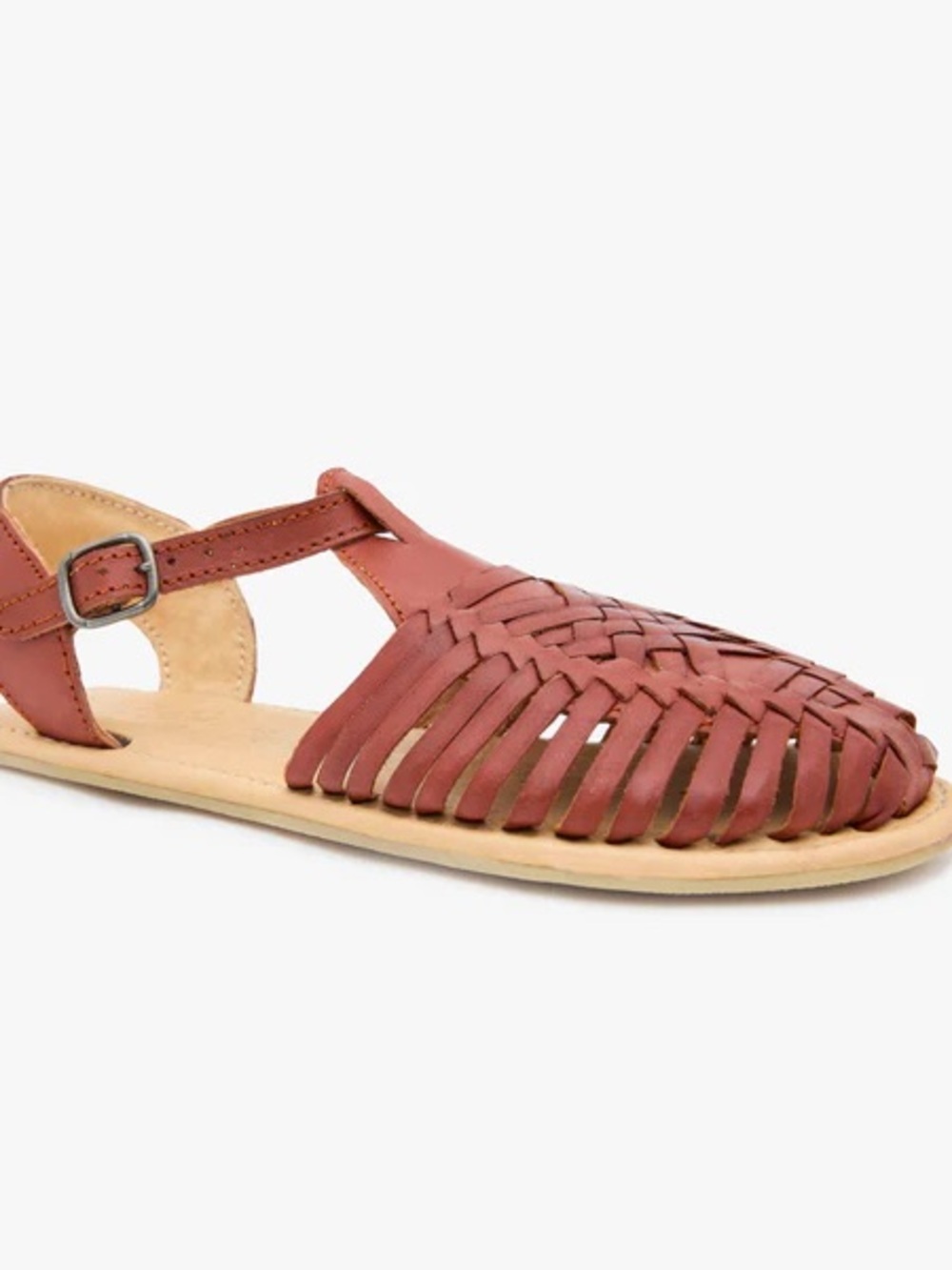 Woven Leather Barefoot Huarache Sandals - Picture 7 of 8